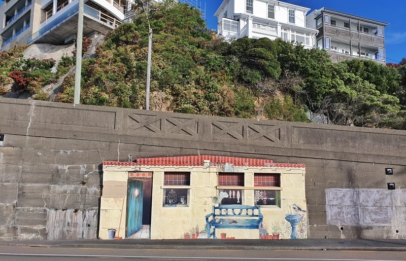 street art on oriental parade