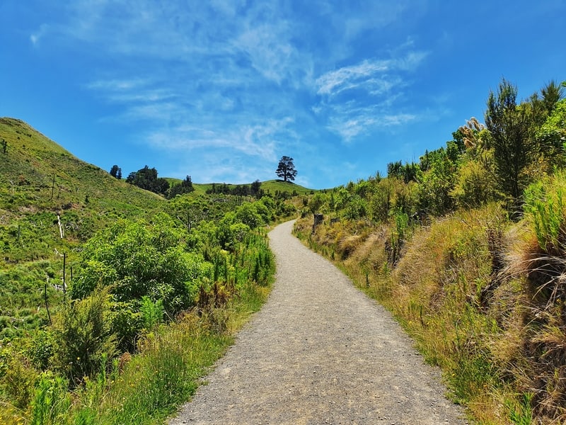 the gravel papamoa hills track path