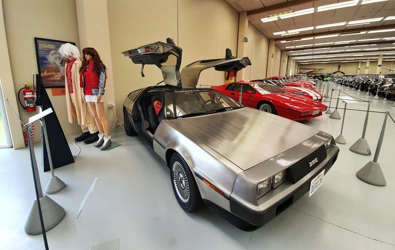 delorean at southwards car museum