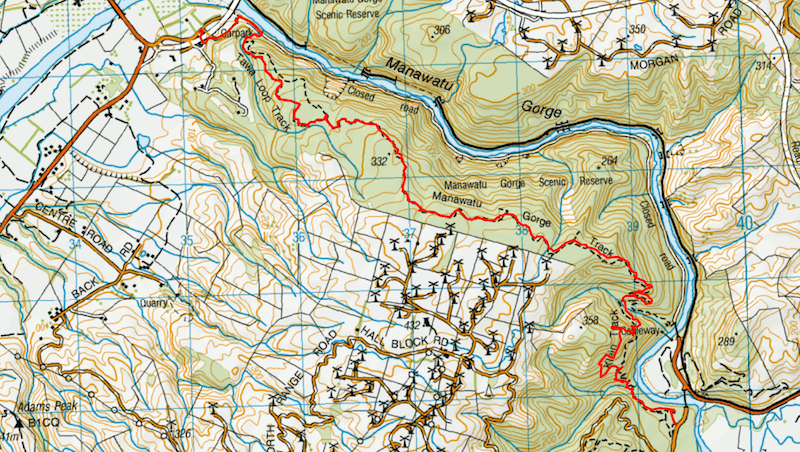 manawatu gorge map
