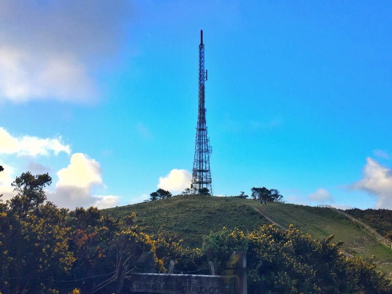 tv tower on a hill