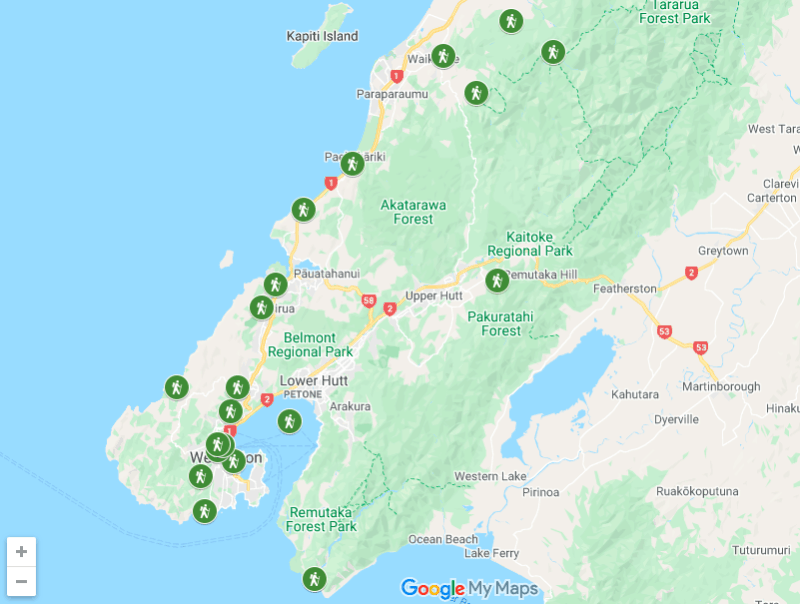 wellington walks map