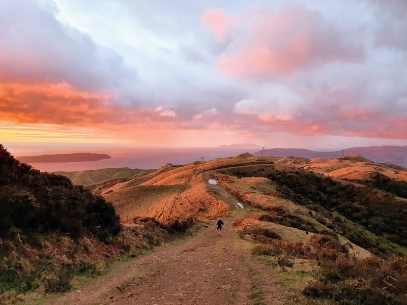 colonial knob sunset