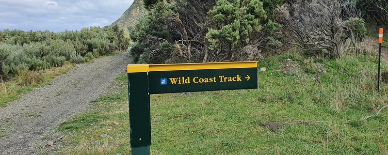 wild coast track signage