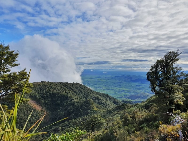 cloud formations from mt te aroha