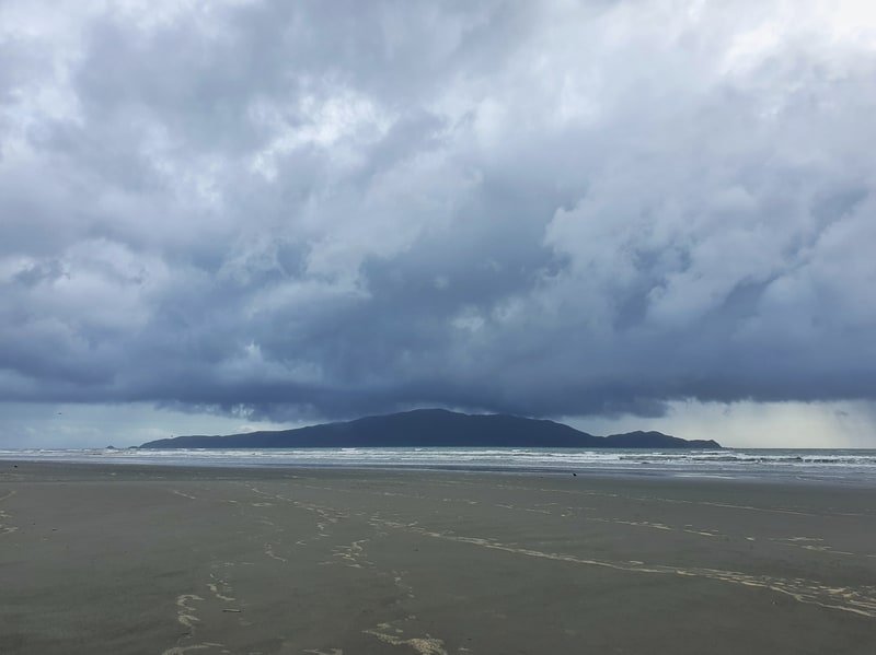 cloudy times over kapiti island