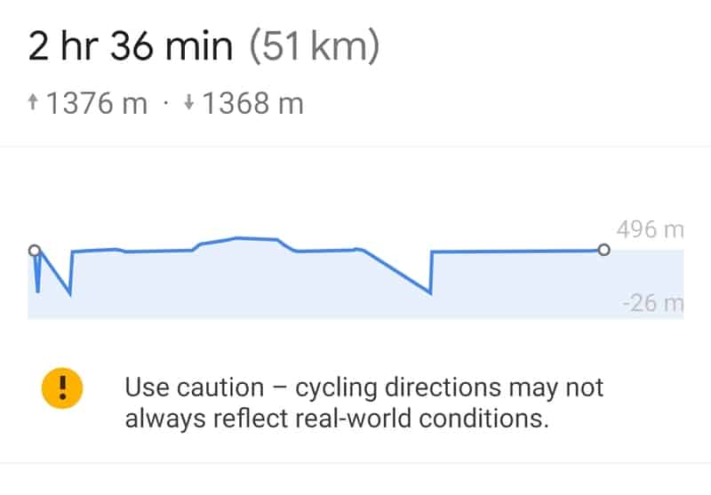 google maps elevation profile