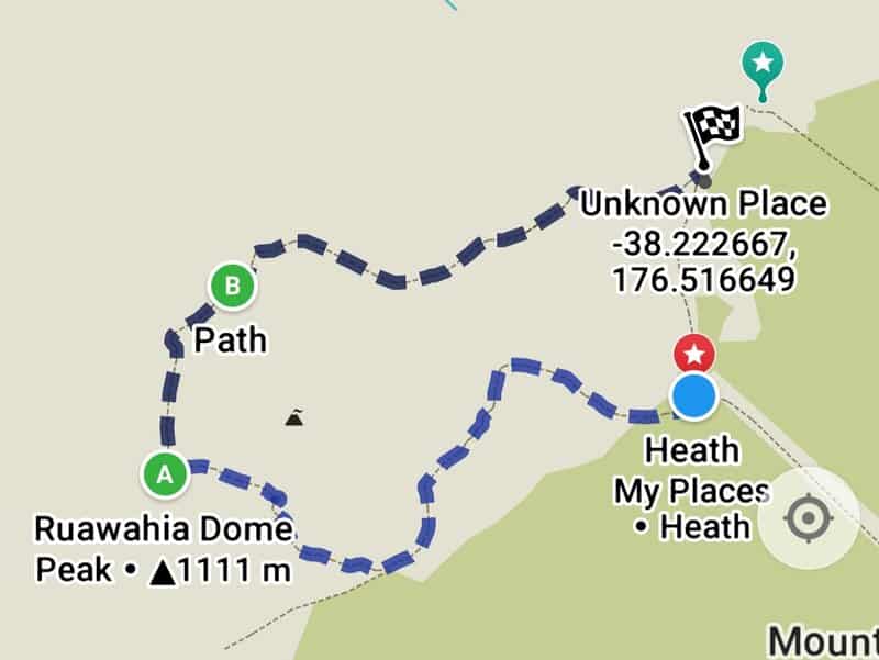 mount tarawera walk map