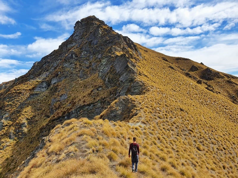 brown peak ridge line