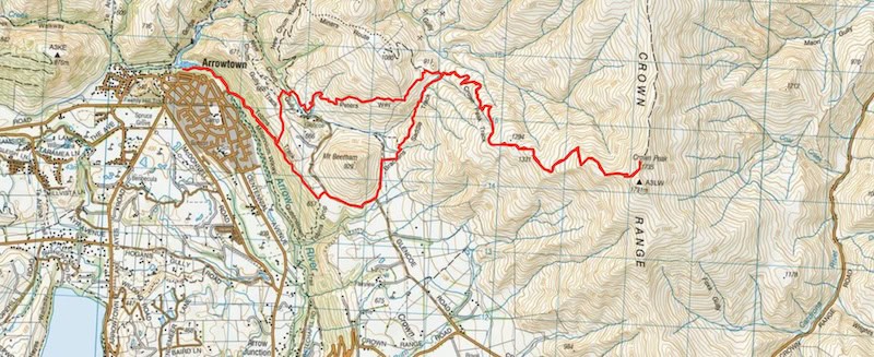 crown peak track map