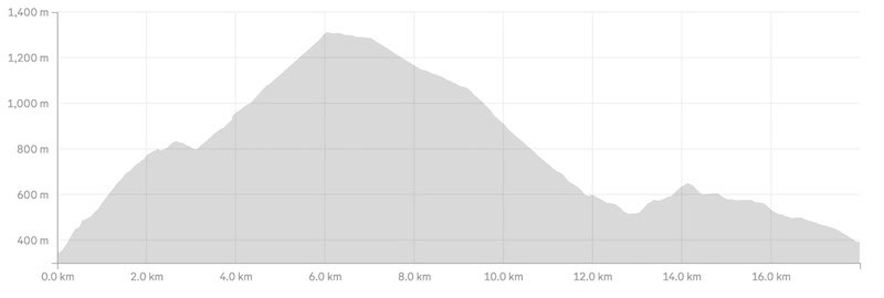 moonlight track elevation profile
