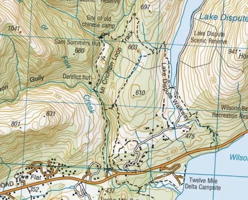 mount crichton loop track map