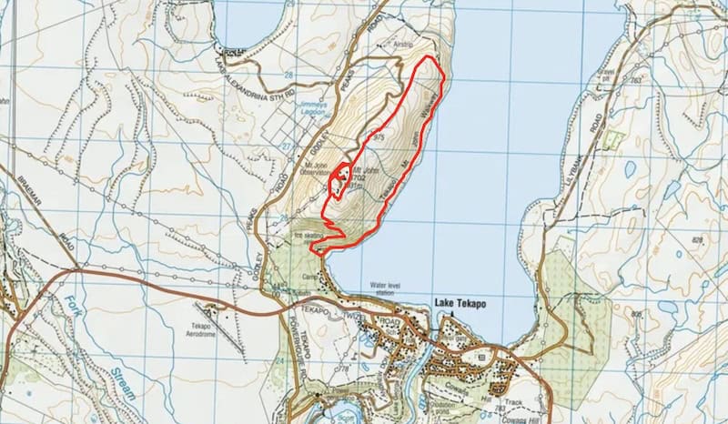mount john summit track map