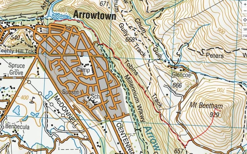 tobins track map