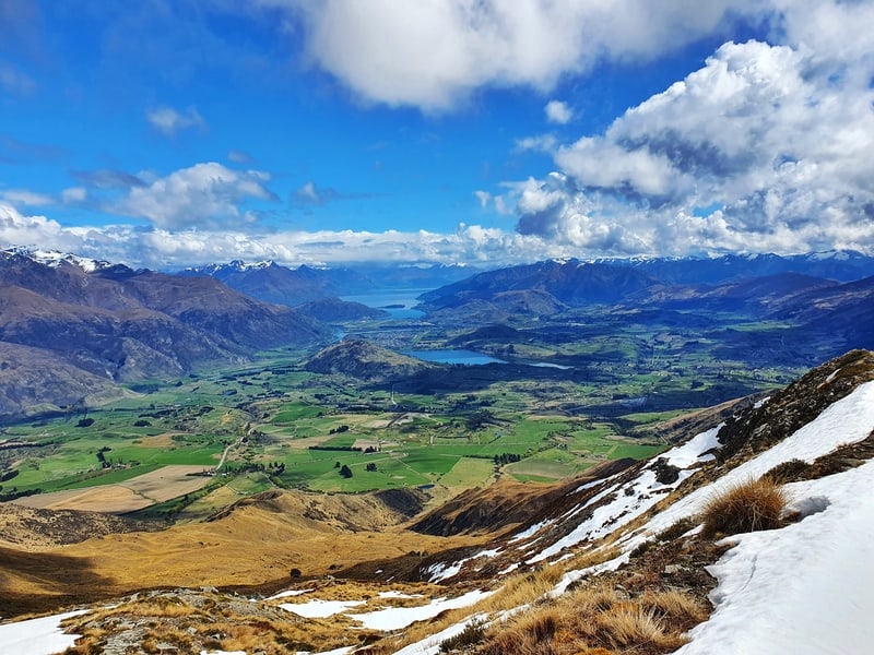 view towards queenstown from the crown ridge track arrowtown