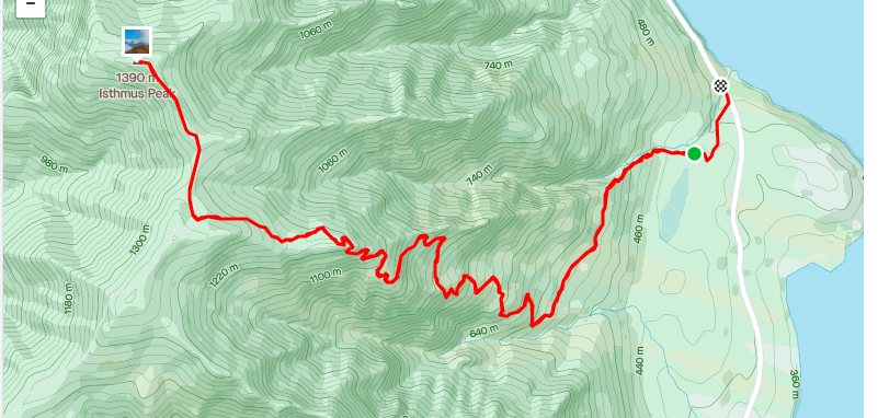 isthmus peak map