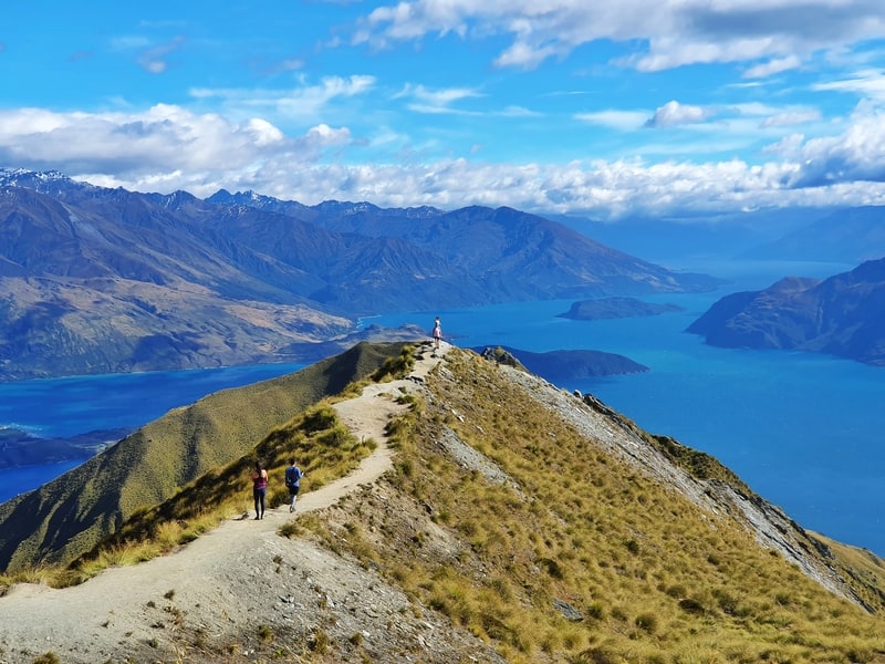 the viewpoint for the roys peak track hike