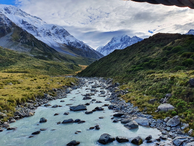 mount cook national park rivers