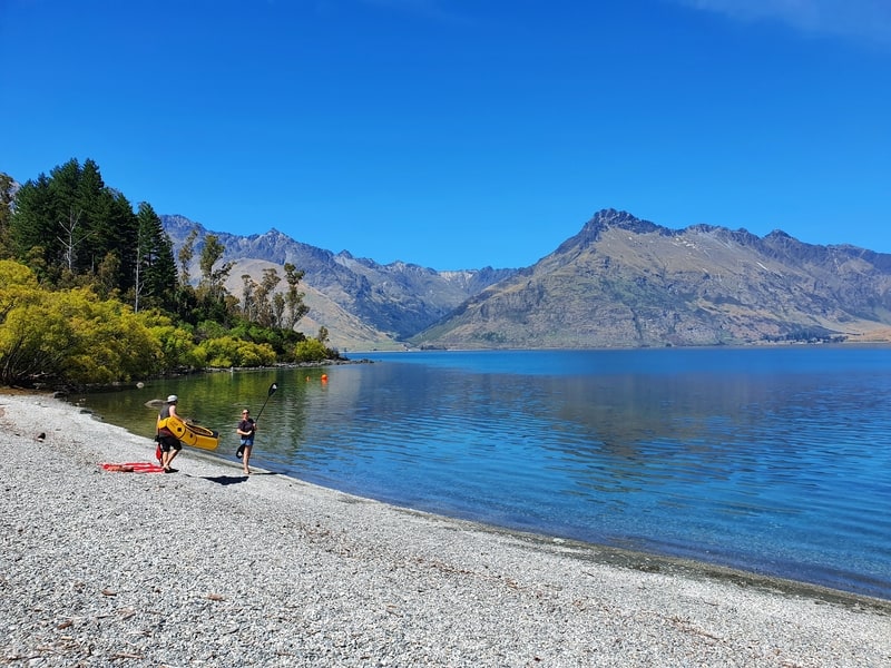 wilson bay along the queenstown to glenorchy scenic drive