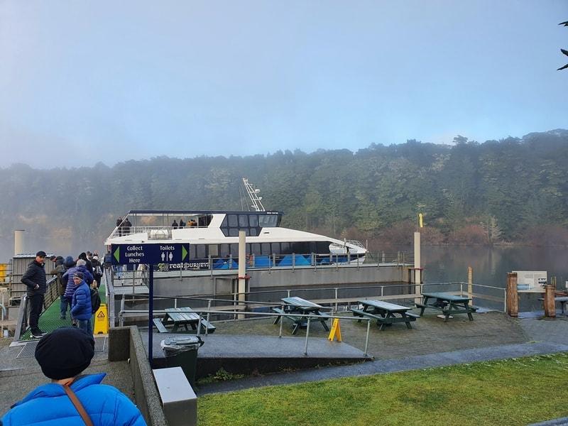real journeys ferry on lake manapouri