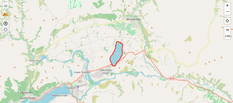 lake hayes map