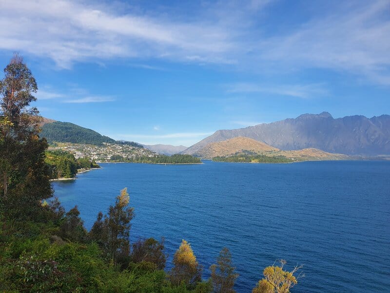 views from the sunshine bay track queenstown