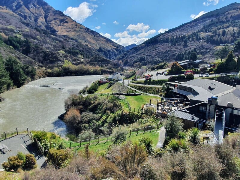 view of canyon brewing and shotover river