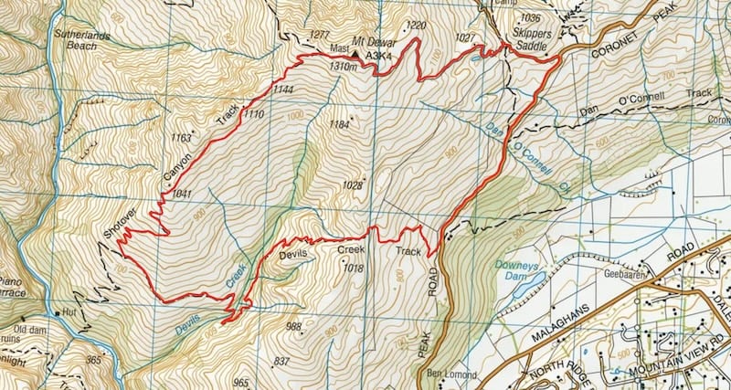 devils creek track