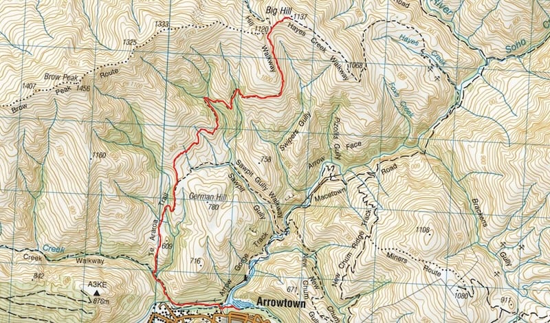 big hill track map
