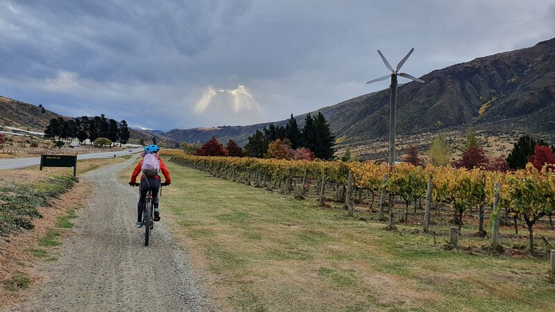 how to get to gibbston from Queenstown by bike