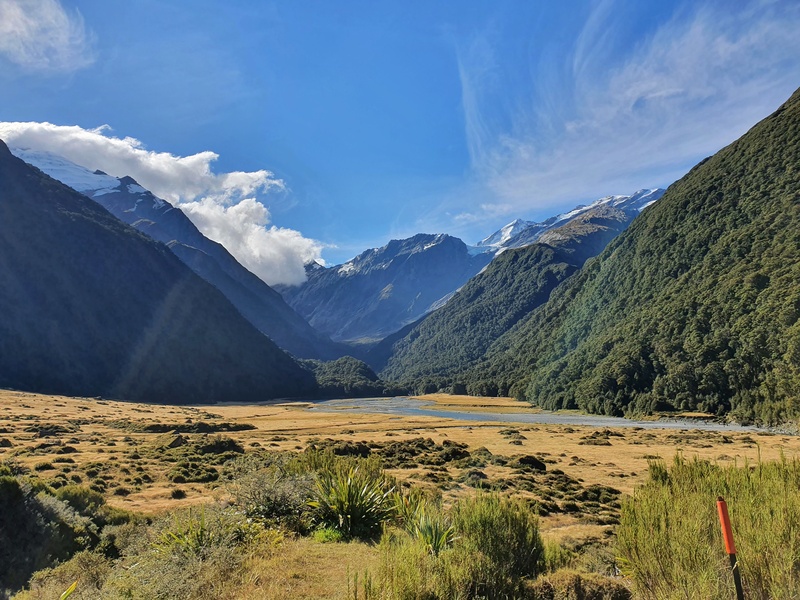mount aspiring national park valley