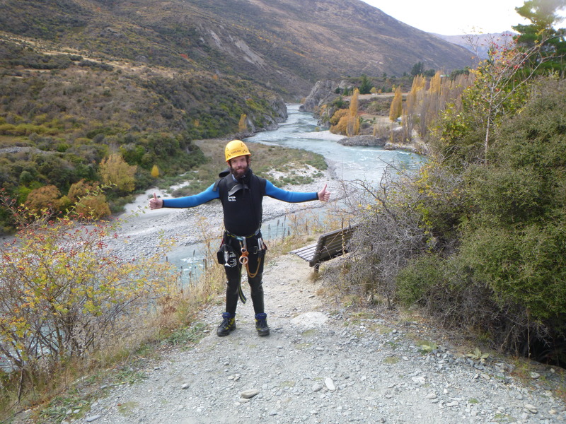 a successful canyoning trip to gibbston