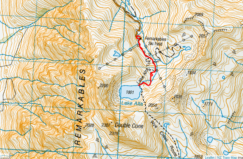 lake alta track map