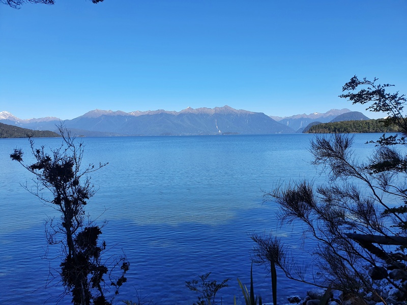 lake manapouri from the kepler track