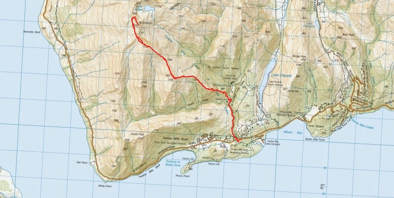 mount crichton summit traverse map