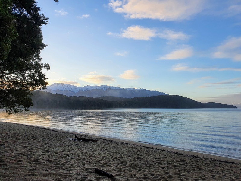 shores of lake te anau early on the kepler track