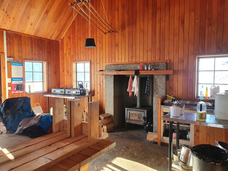 interior of a hut at snow farm