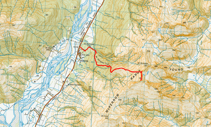 mount shrimpton track