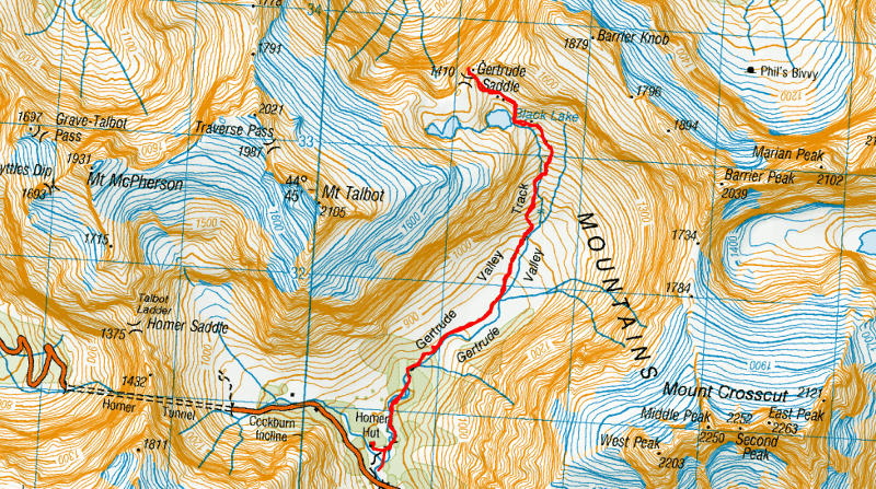 gertrude saddle map