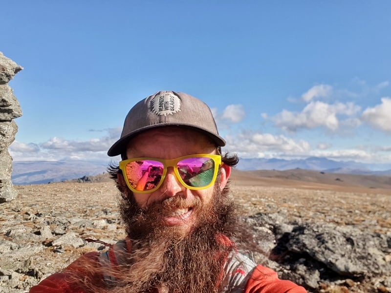 tinwald burn ridge track selfie