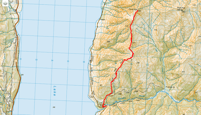 corner peak route map