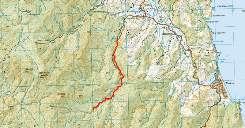 wharekirauponga track map