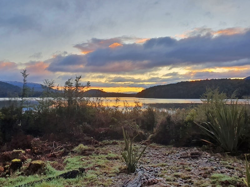 sunsets from rodger inlet hut