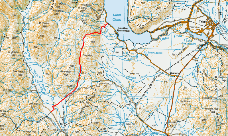 east ahuriri track map