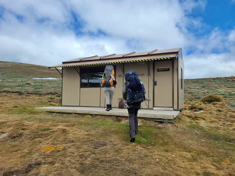 kirtle Burn Hut arrival