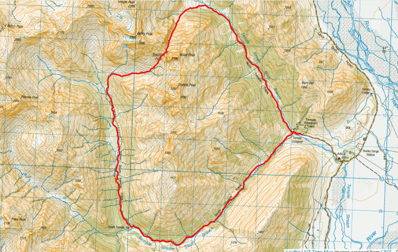 GUNSIGHT PASS map