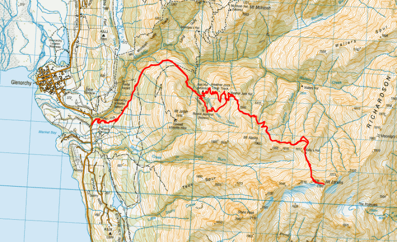 mount Larkins map