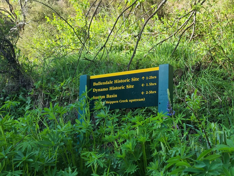 skippers Canyon track junction