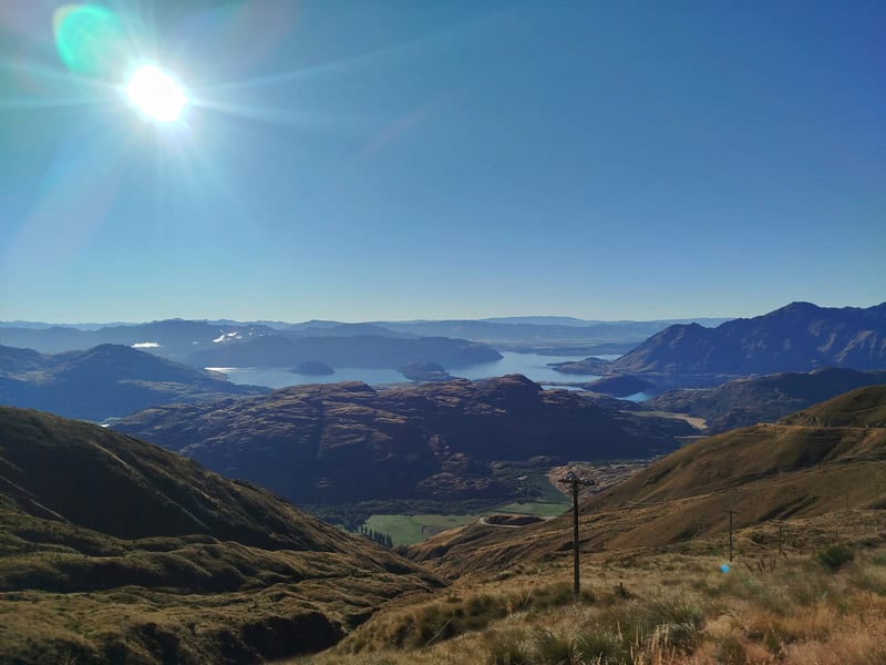 lake wanaka from the top of treble cone