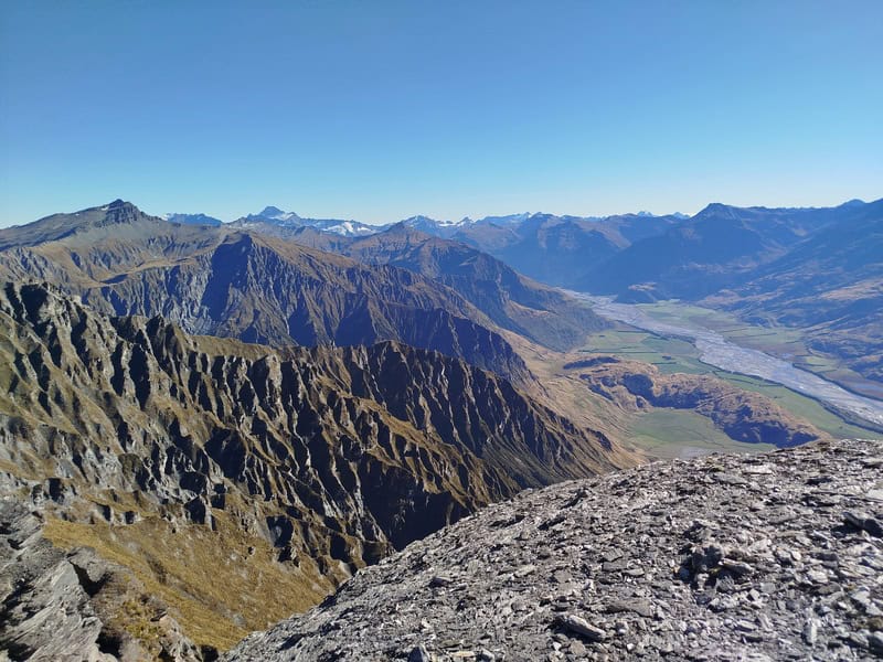 looking up the Matukituki Valley